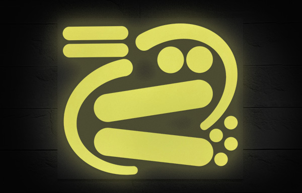 蓄光安全帯ステッカー